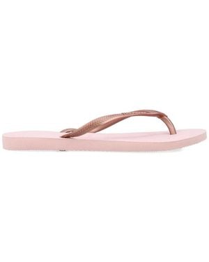 Havaianas Slim Logo Flip-Flops - Pink
