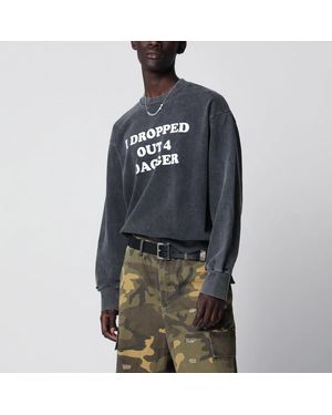 DAGGER Vintage I Dropped Out For Sweatshirt - Grey