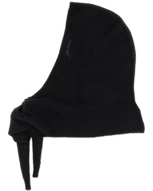 Ganni Wool Balaclava - Black