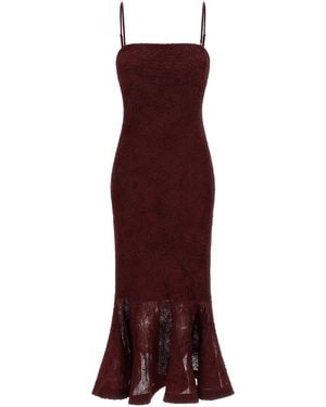 ROTATE BIRGER CHRISTENSEN Rotate Birger Christensen 'Flower Mesh Flounce' Dress - Purple