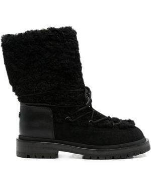 Sergio Rossi Leather Boots - Black
