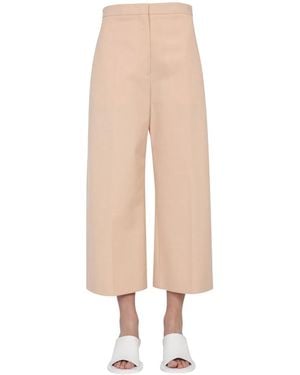 Jil Sander Cropped Trousers - White