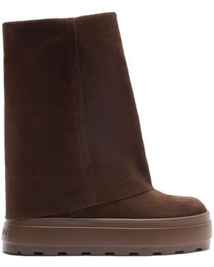Casadei Double-Face Leather Boots - Brown
