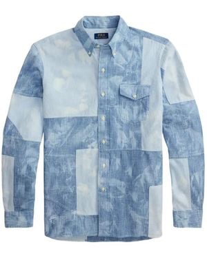 Polo Ralph Lauren Patchwork Sport Shirt - Blue