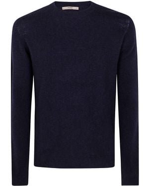 Nuur Long Sleeves Swg Round Neck Jumper - Blue