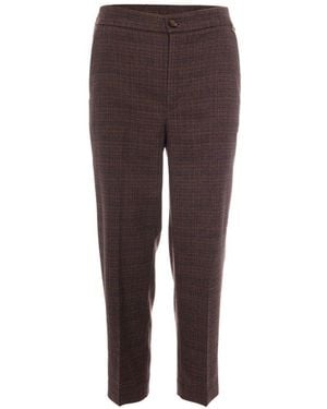Liu Jo Dark Viscose Pants - Brown
