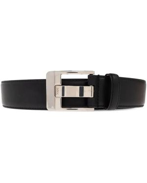 Tod's Soft Leather Belt With Metal Buckle - White