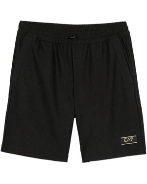 EA7 Logo Shorts - Black