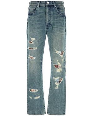 Purple Denim Denim Bottom - Blue