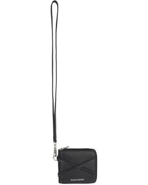 McQueen Leather Wallet - Black