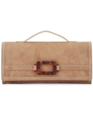 Roger Vivier Belle Vivier Clutch - Brown