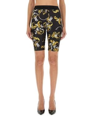 Versace Jeans Couture Outline Baroque Cycling Shorts - Green