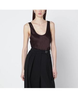 Anine Bing Lea Silk Top - Black