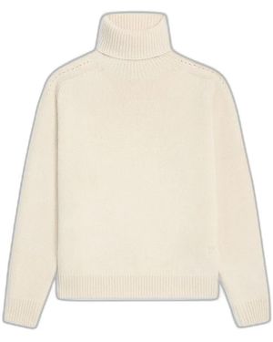 Celine Turtleneck Cashmere Jumper - Natural