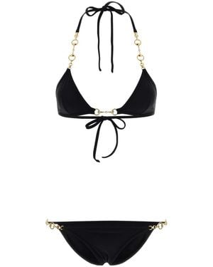 Gucci Stretch Jersey Bikini With Horsebit - White