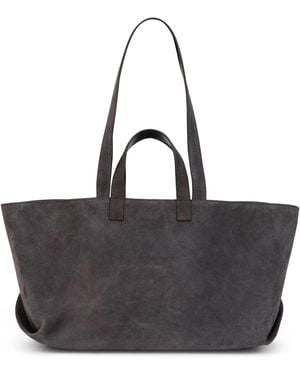A.P.C. Suede Tote Bag - Black