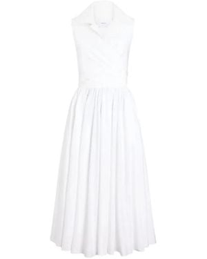 Patou Draped Midi Dress - White
