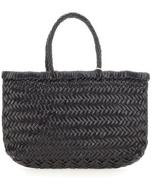 Dragon Diffusion Borsa Flat "Gora" Mini - Black