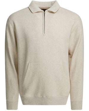Beams Plus Cotton Sweatshirt - White
