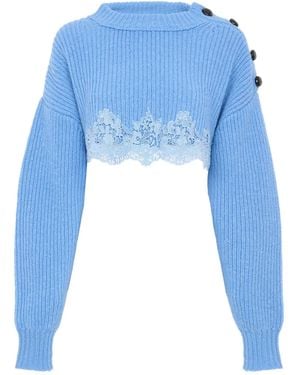 Chloé Cropped Jumper - Blue