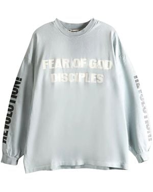 Fear Of God Relaxed Ls Disciple T-Shirt - Blue