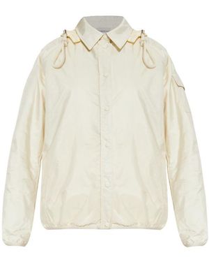 Moncler Techno Fabric Padded Jacket - White