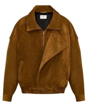 Saint Laurent Walnut Cotton Jacket - Brown