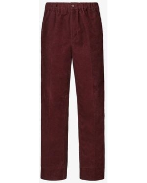 Fendi Velvet Trousers - Red