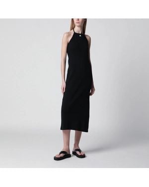 Courreges Courregès Long Halterneck Jersey Dress - Black