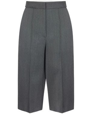 Elisabetta Franchi Wool Bermuda Shorts - Grey