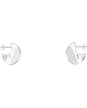 Bottega Veneta Orecchini Disc Small - White