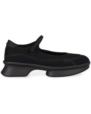Prada Mesh Trainers Technical Fabric Trainers - Black