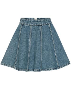 ROTATE BIRGER CHRISTENSEN Denim Mini Skirt - Blue