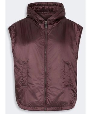 Max Mara Hooded Padded Vest - Purple