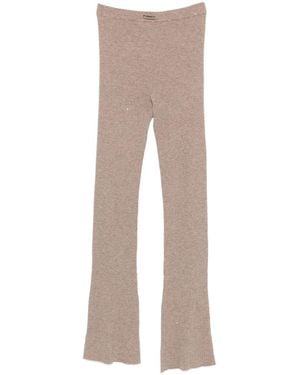 Pinko Wool Blend Pants - Natural