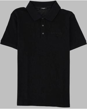 Balmain Polo Con Logo - Black