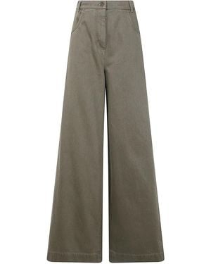 Max Mara Mxmalamaro Denim Trousers - Grey