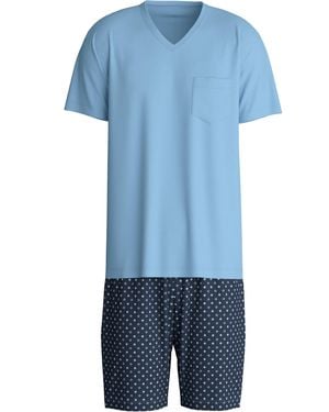 CALIDA Cotton Short Pajamas - Blue