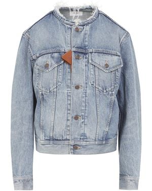 Celine Clear Waterfall Trucker Jacket - Blue