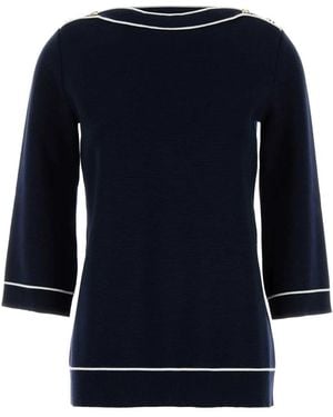 Gucci Wool Oversize Sweater - Blue