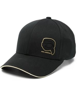 KARL LAGERFELD Logo Baseball Cap - Black