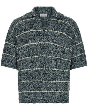 Roberto Collina 'Mouliné' Polo Shirt - Grey