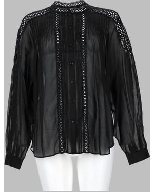 Isabel Marant Blusa "Polda" Plissettata - Black