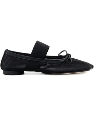 MM6 by Maison Margiela Numeric Anatomic Ballerina Flats - Black