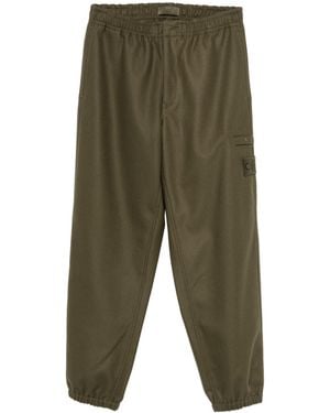 Stone Island Logo-Patch Cargo Trousers For - Green