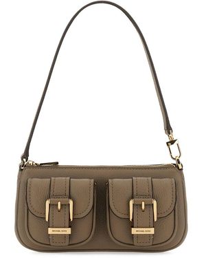 MICHAEL Michael Kors Zoe Small Clutch Bag - Metallic