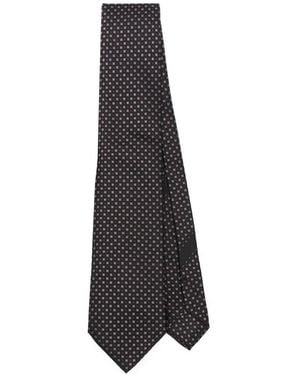 Dolce & Gabbana Dolce & Gabbana Geometric-Pattern Silk Tie - White