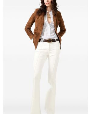Barbara Bui Lamb Leather Jacket - White