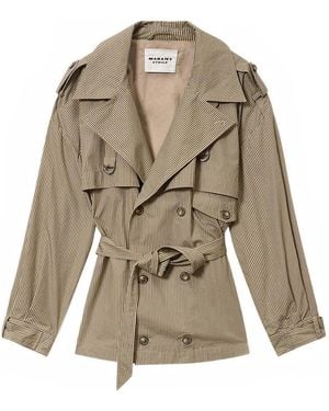 Isabel Marant Khaki Cotton Jacket - Natural