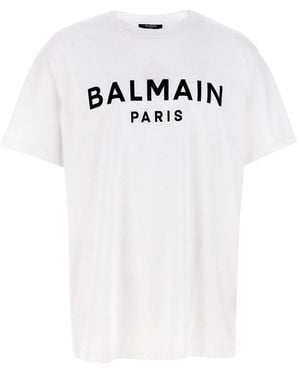 Balmain Logo T-Shirt - White
